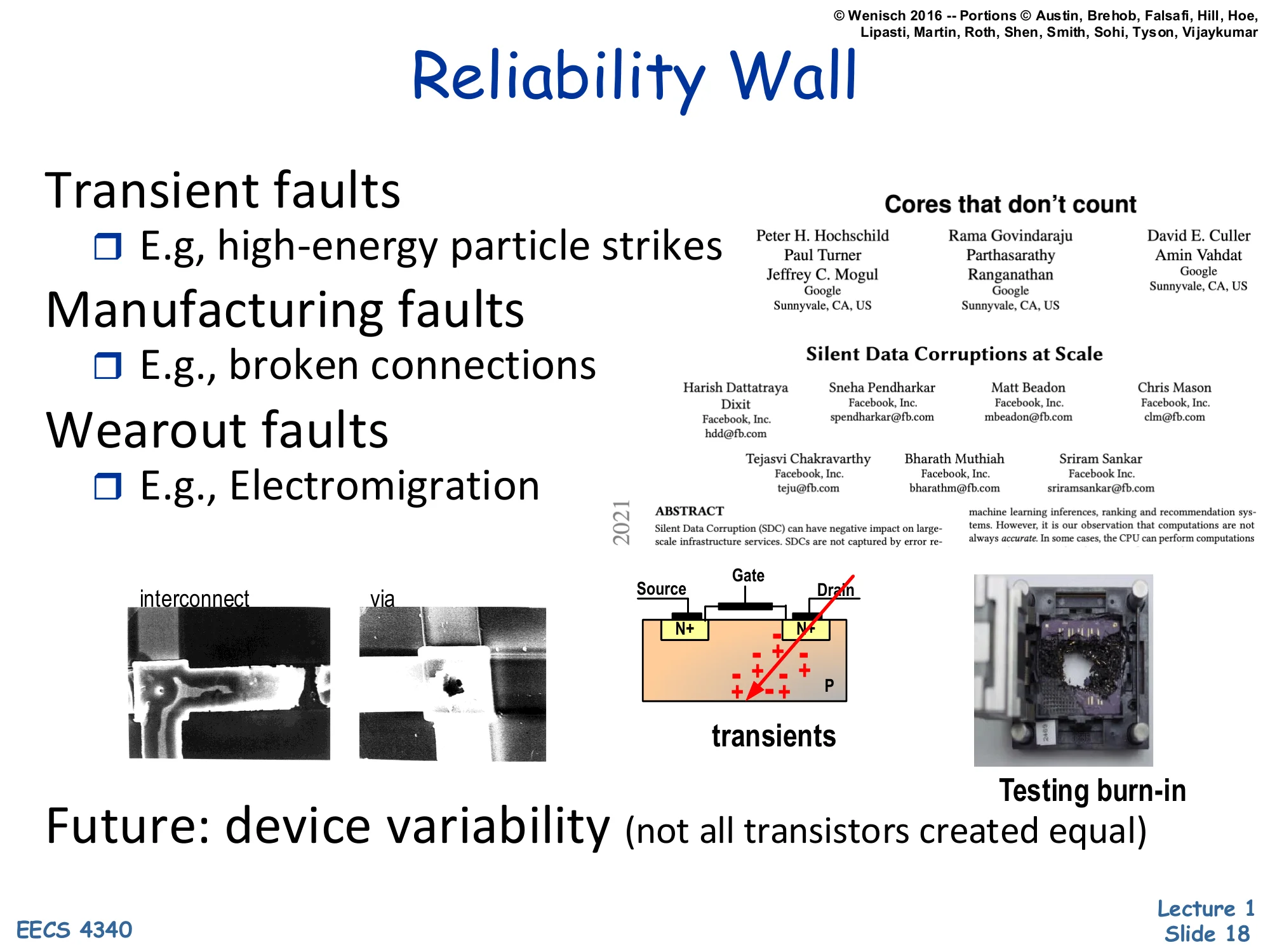 Reliability Wall (slide 18)