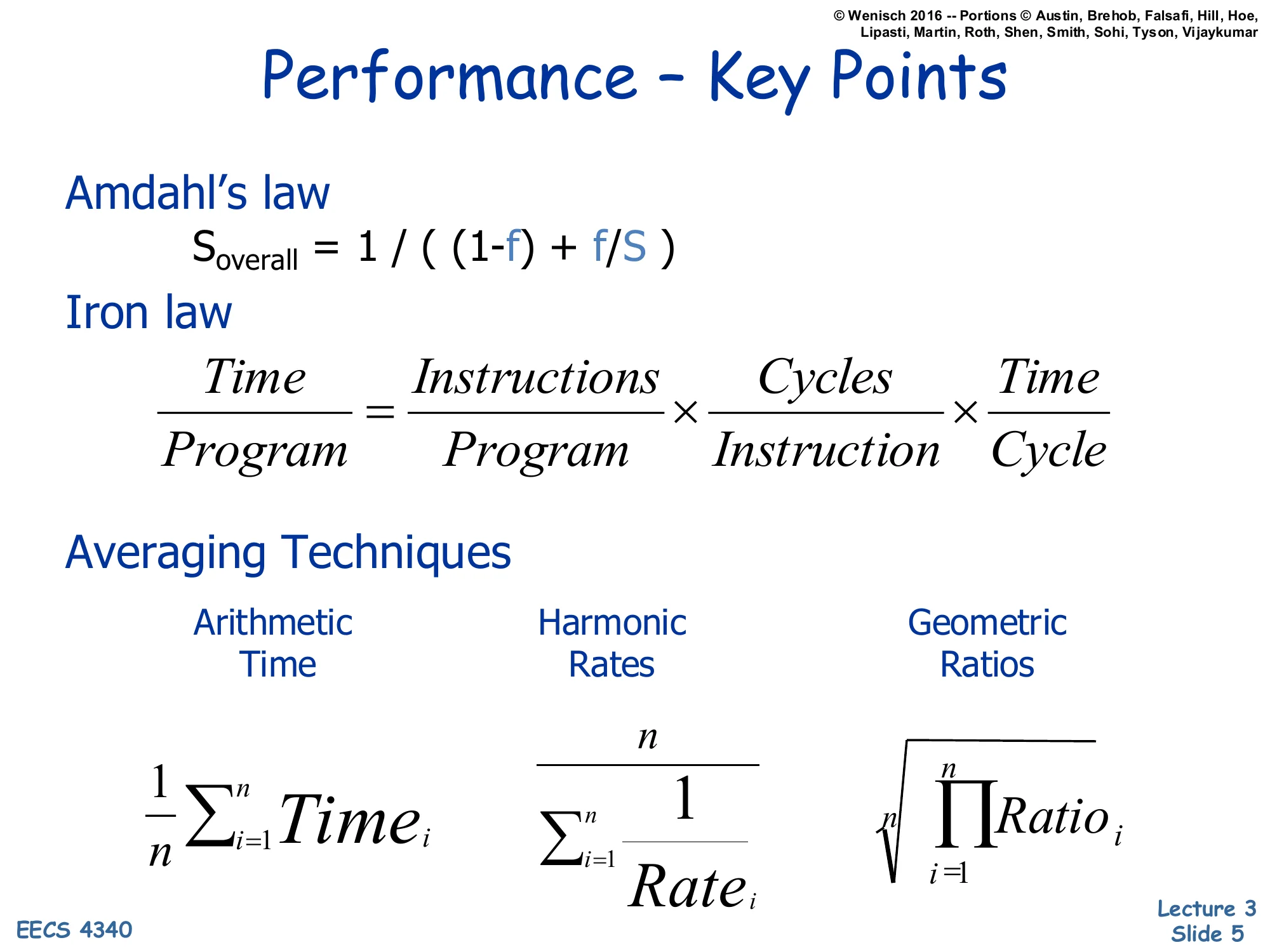 Performance — Key Points (slide 5)