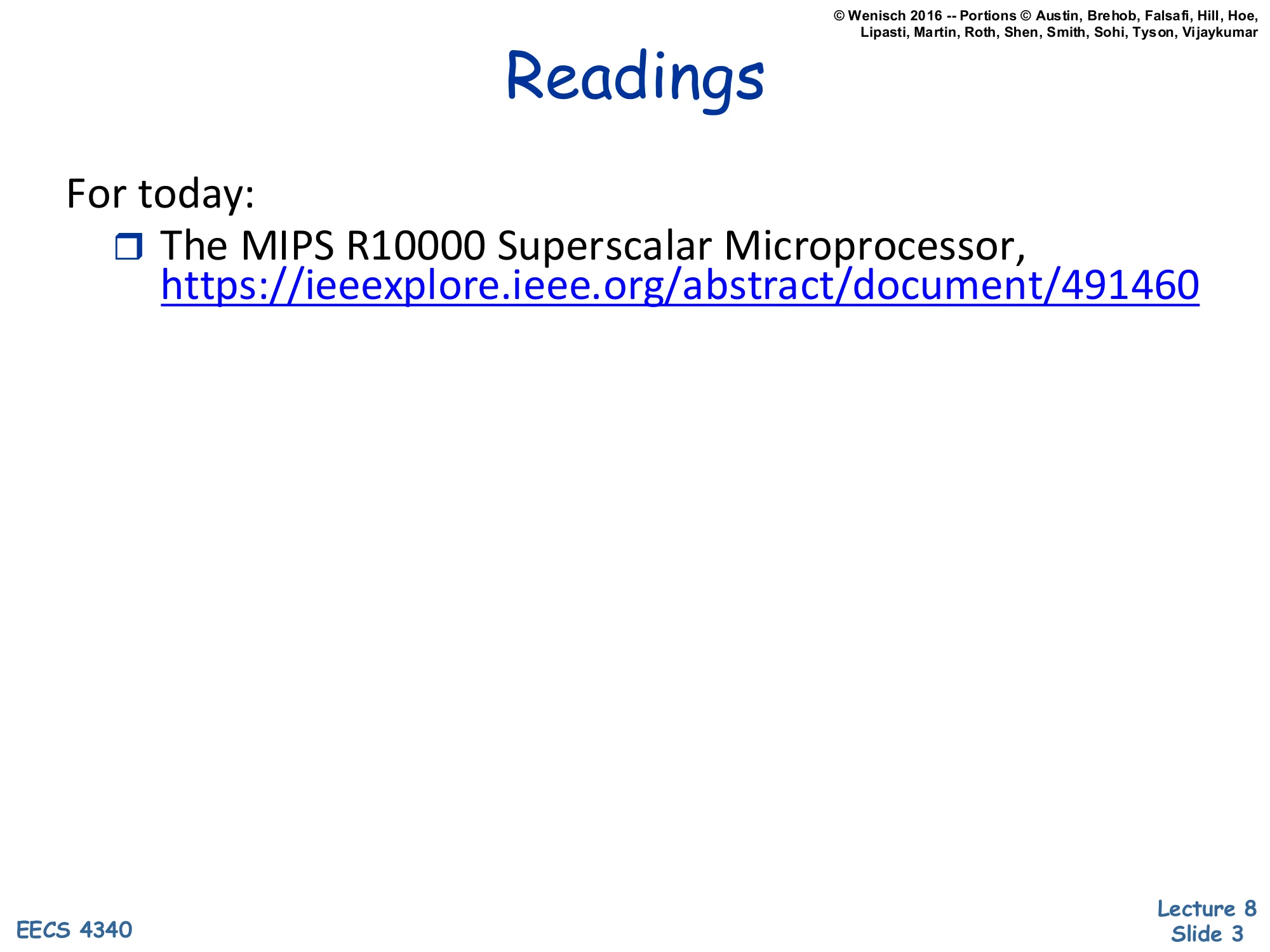 Readings (slide 3)