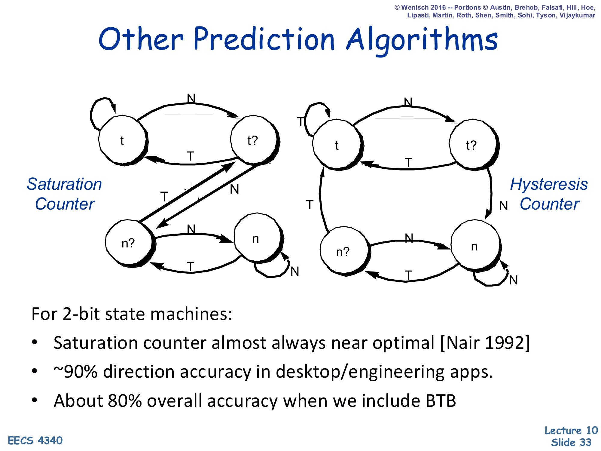 Other Prediction Algorithms (slide 33)