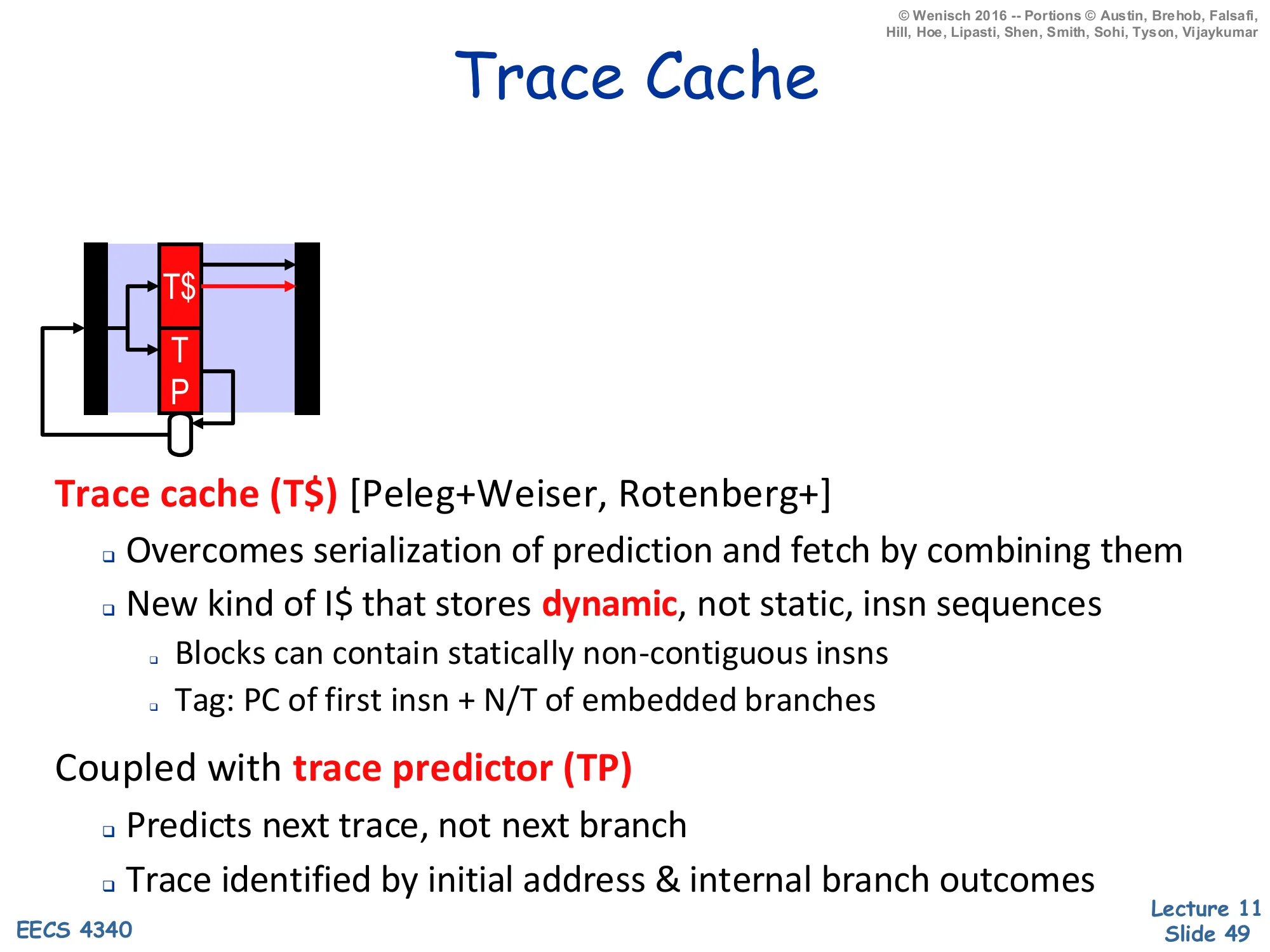Trace Cache (slide 49)
