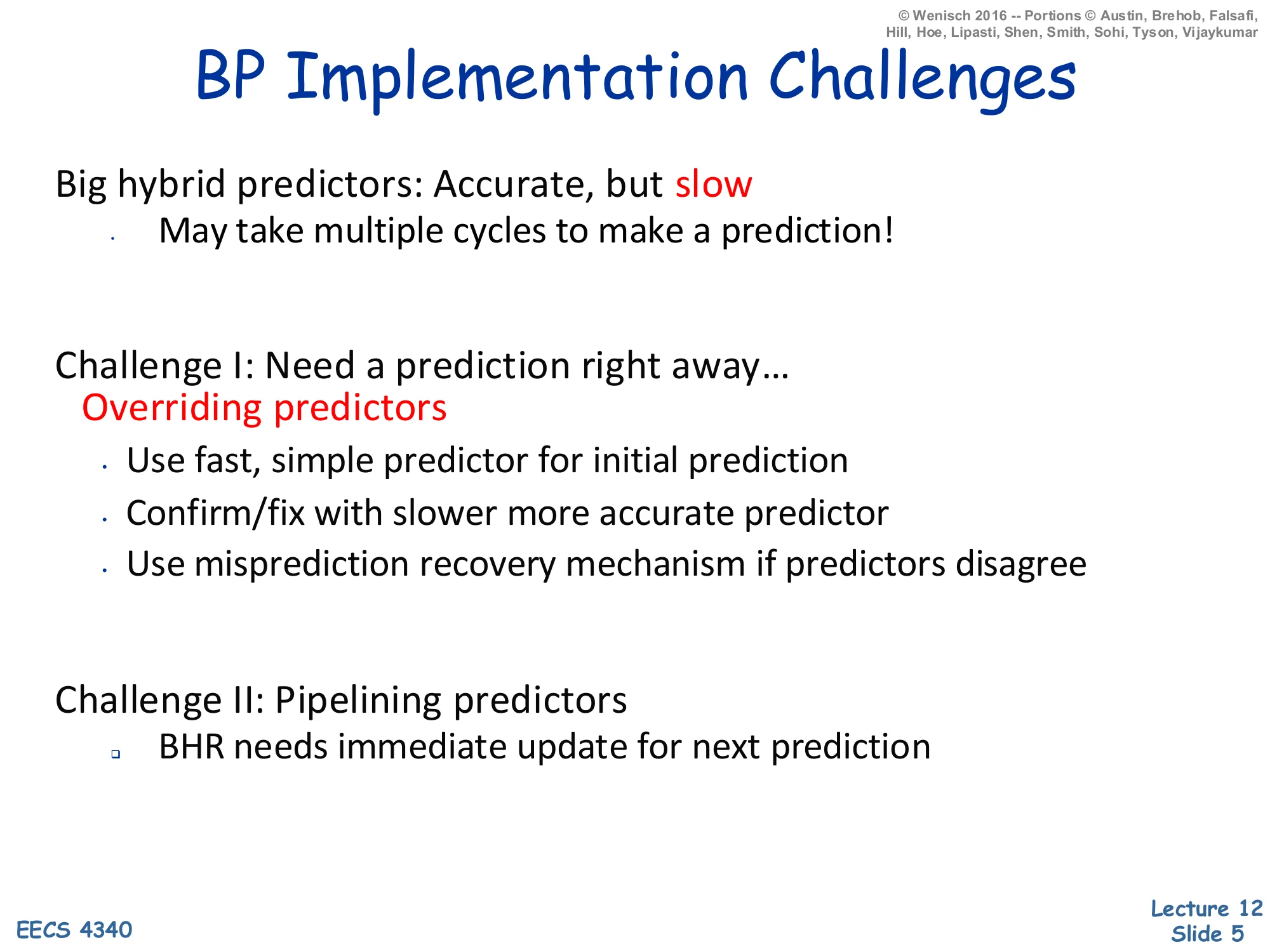 BP Implementation Challenges (slide 5)