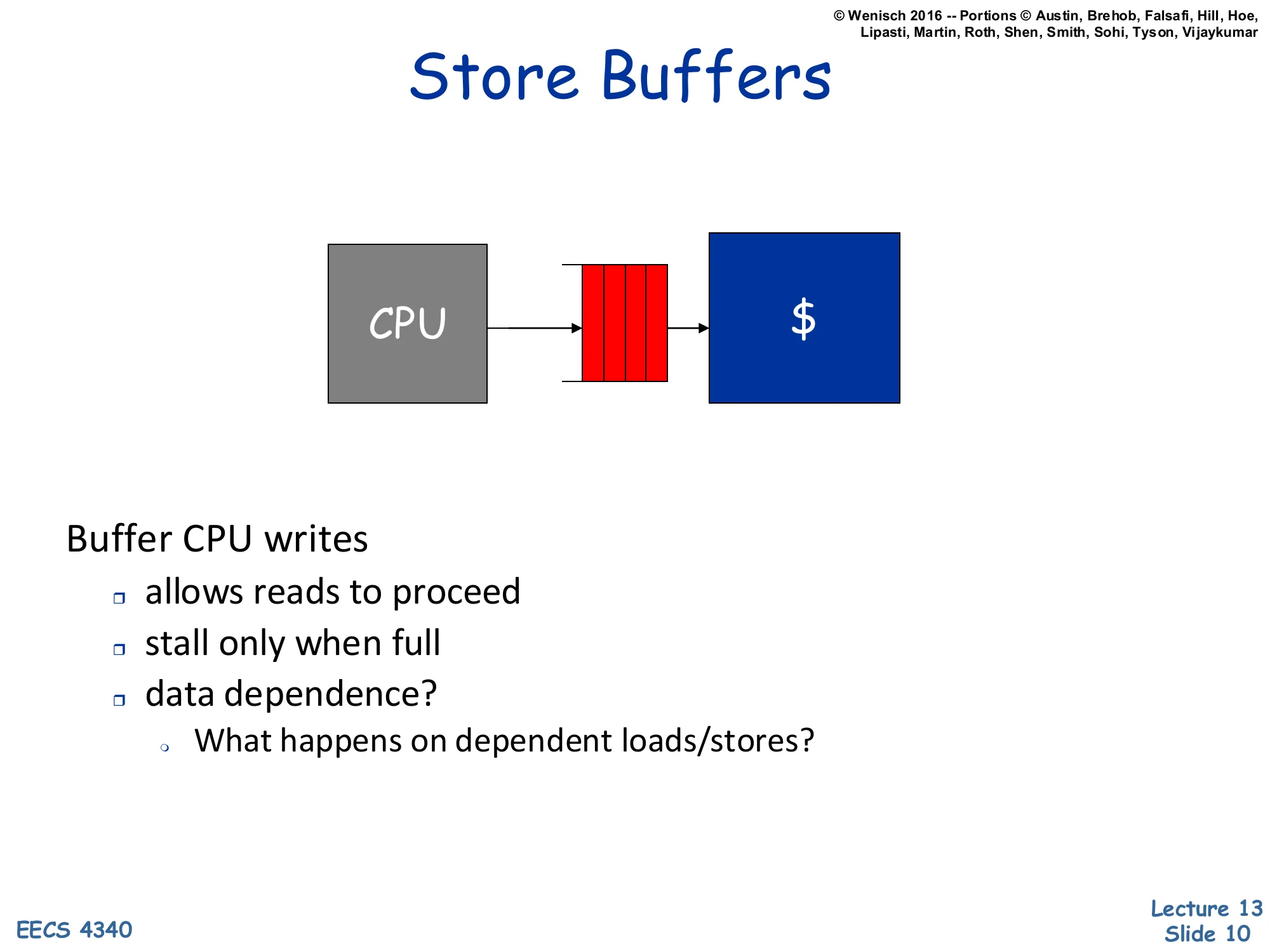Store Buffers (slide 10)